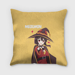 Подушка квадратная Megumin, цвет: 3D-принт