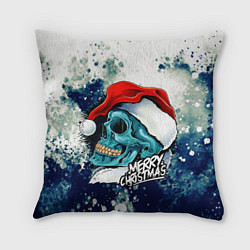 Подушка квадратная Death Santa, цвет: 3D-принт