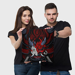 Подушка квадратная SAMURAI LVL UP, цвет: 3D-принт — фото 2