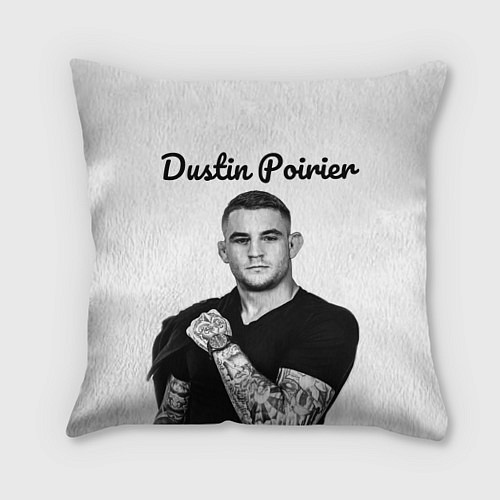 Подушка квадратная Dustin Poirier / 3D-принт – фото 1