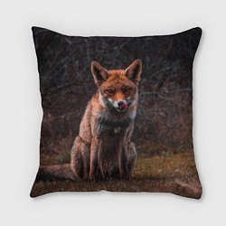 Подушка квадратная Хищная лисица, цвет: 3D-принт