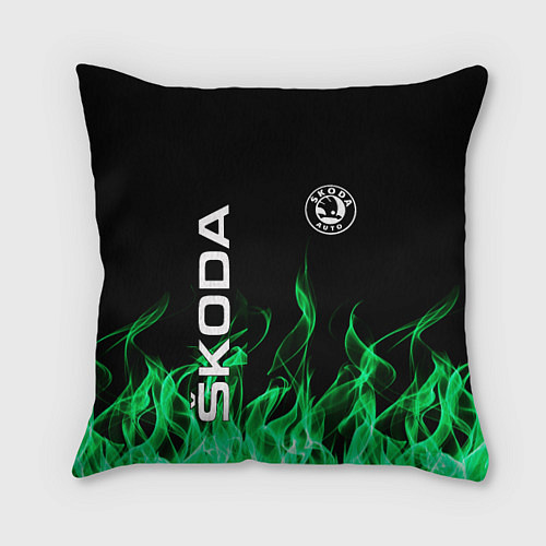 Подушка квадратная SKODA / 3D-принт – фото 1
