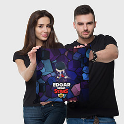 Подушка квадратная BRAWL STARS EDGAR, цвет: 3D-принт — фото 2