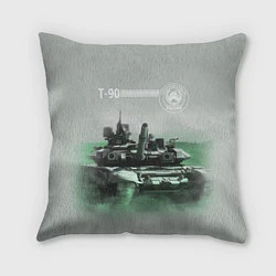 Подушка квадратная Т-90, цвет: 3D-принт