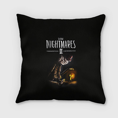 Подушка квадратная Little Nightmares 2 СТОРОЖ / 3D-принт – фото 1