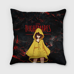 Подушка квадратная Little Nightmares 2, цвет: 3D-принт