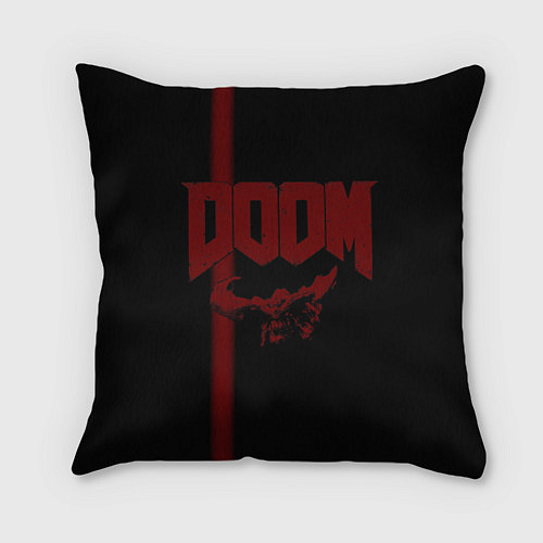 Подушка квадратная Doom / 3D-принт – фото 1