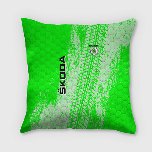 Подушка квадратная SKODA / 3D-принт – фото 1