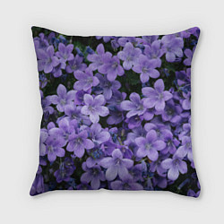 Подушка квадратная Фиолетовый цвет весны, цвет: 3D-принт