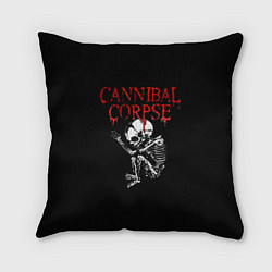 Подушка квадратная Cannibal Corpse 1, цвет: 3D-принт
