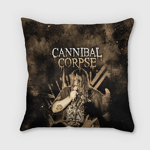 Подушка квадратная Cannibal Corpse / 3D-принт – фото 1