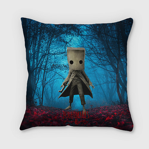 Подушка квадратная Little Nightmares 2 / 3D-принт – фото 1