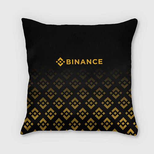 Подушка квадратная BINANCE БИНАНС БИРЖА / 3D-принт – фото 1