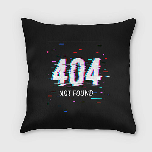 Подушка квадратная Глитч 404 / 3D-принт – фото 1