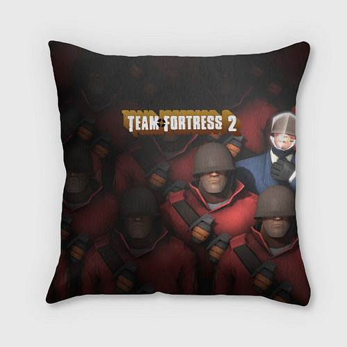 Подушка квадратная Team Fortress / 3D-принт – фото 1