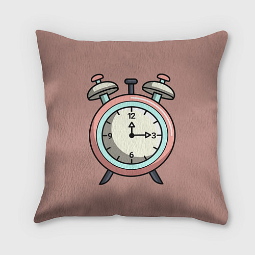 Подушка квадратная Clock / 3D-принт – фото 1