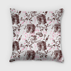 Подушка квадратная Париж Paris