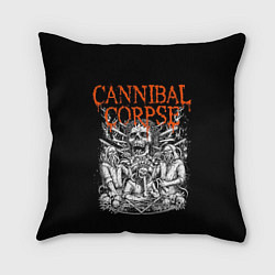Подушка квадратная Cannibal Corpse, цвет: 3D-принт