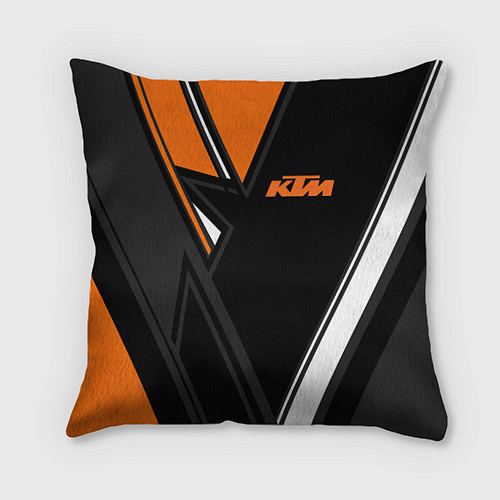 Подушка квадратная KTM КТМ / 3D-принт – фото 1