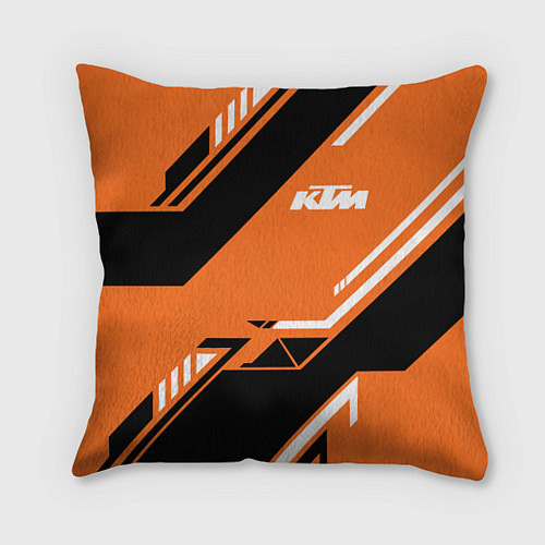 Подушка квадратная KTM КТМ SPORT / 3D-принт – фото 1