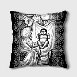 Подушка квадратная Манас Баатыр, цвет: 3D-принт