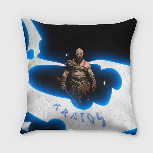 Подушка квадратная Power of Kratos / 3D-принт – фото 1