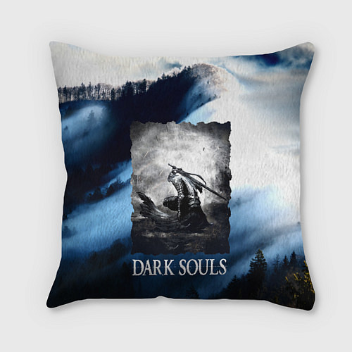 Подушка квадратная DARKSOULS WINTER / 3D-принт – фото 1