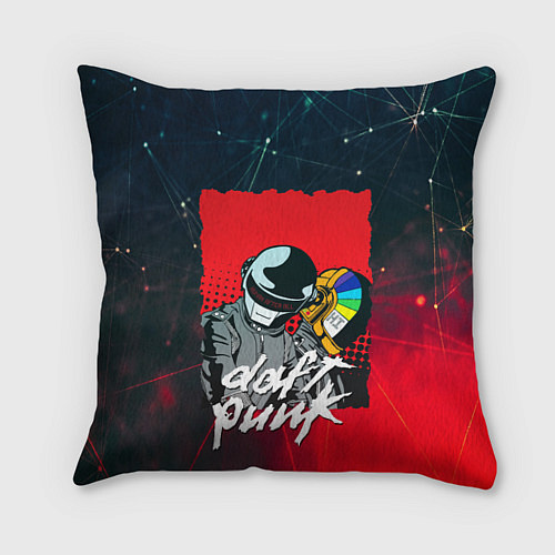 Подушка квадратная DAFT PUNK MUSIC / 3D-принт – фото 1