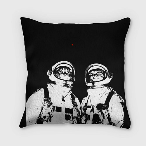 Подушка квадратная Коты Космонавты / 3D-принт – фото 1