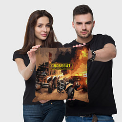 Подушка квадратная Crossout Online, цвет: 3D-принт — фото 2