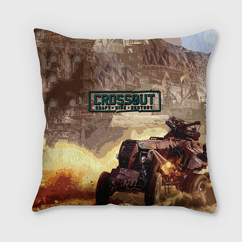 Подушка квадратная CROSSOUT 2021 / 3D-принт – фото 1