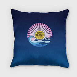 Подушка квадратная Bondi Beach Sydney, цвет: 3D-принт