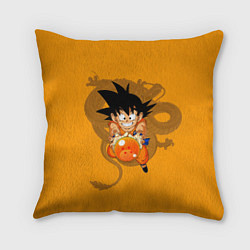 Подушка квадратная Kid Goku, цвет: 3D-принт