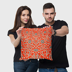 Подушка квадратная Орнамент турецкий, цвет: 3D-принт — фото 2