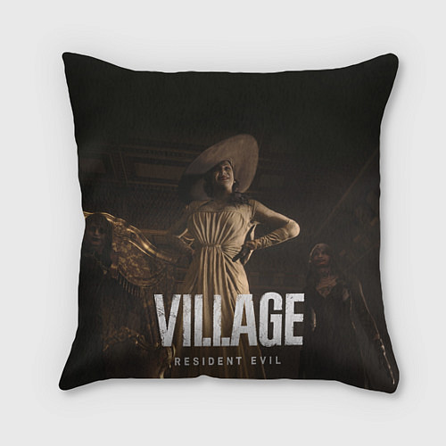 Подушка квадратная RESIDENT EVIL VILLAGE / 3D-принт – фото 1