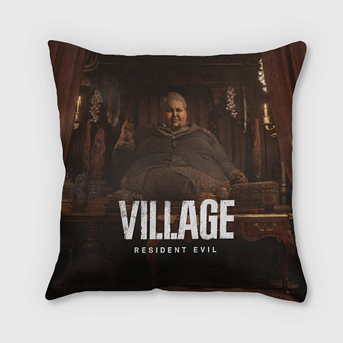 Подушка квадратная RESIDENT EVIL VILLAGE / 3D-принт – фото 1