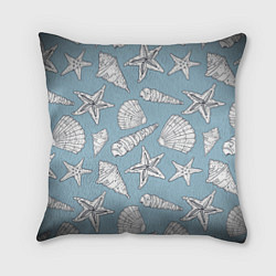 Подушка квадратная Морские обитатели, цвет: 3D-принт