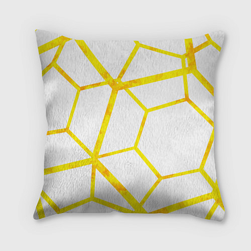 Подушка квадратная Hexagon / 3D-принт – фото 1