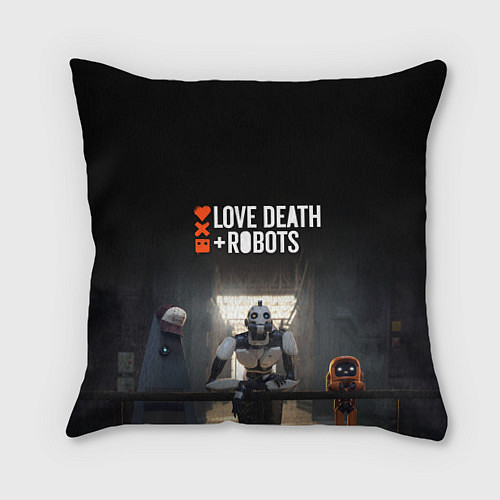 Подушка квадратная Love, Death and Robots / 3D-принт – фото 1