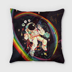 Подушка квадратная Космонавт, цвет: 3D-принт