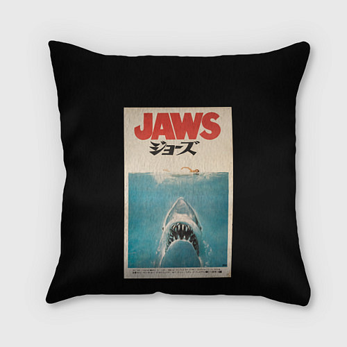 Подушка квадратная Jaws Japan / 3D-принт – фото 1