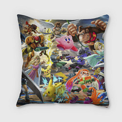 Подушка квадратная Super Smash World, цвет: 3D-принт