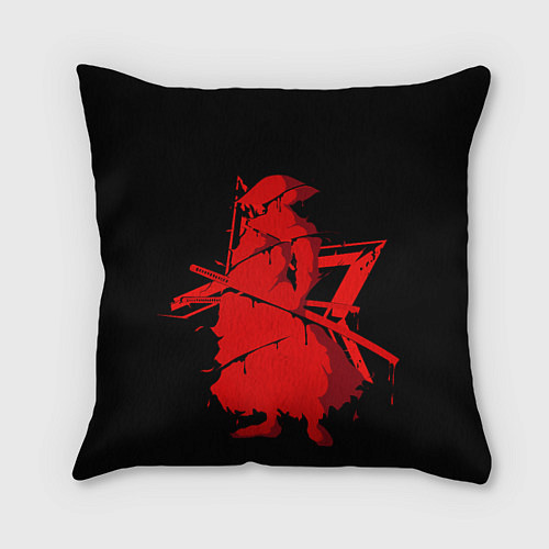 Подушка квадратная Самурай / 3D-принт – фото 1