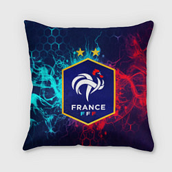 Подушка квадратная Сборная Франции, цвет: 3D-принт