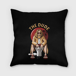 Подушка квадратная THE DUDE Big Lebowski, цвет: 3D-принт