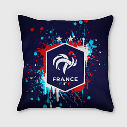 Подушка квадратная Сборная Франции, цвет: 3D-принт