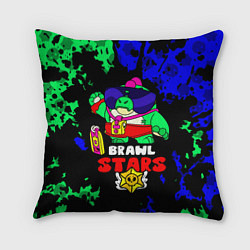 Подушка квадратная Buzz, Базз Brawl Stars, цвет: 3D-принт