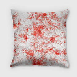 Подушка квадратная Кроваво-грязные пятна, цвет: 3D-принт