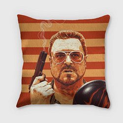 Подушка квадратная Walter Sobchak, цвет: 3D-принт