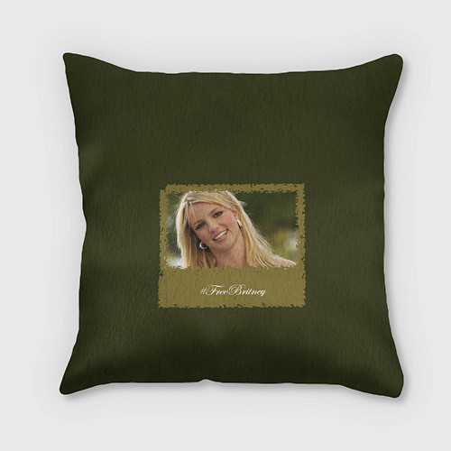 Подушка квадратная Free Britney / 3D-принт – фото 1